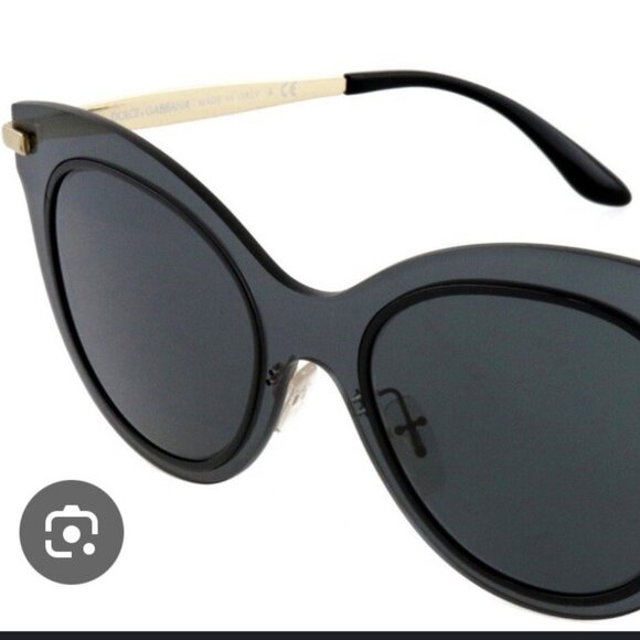Dolce & Gabbana Accessories - Dolce & Gabbana Cat Eye DG2172 02/87 Gray Gold Translucent Sunglasses Italy
